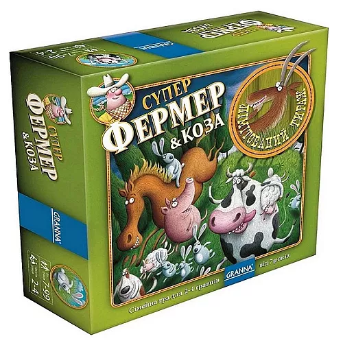 Настольная игра Суперфермер и коза (для 2-4 игроков) от Granna Настольная игра Суперфермер и коза (для 2-4 игроков) от Granna