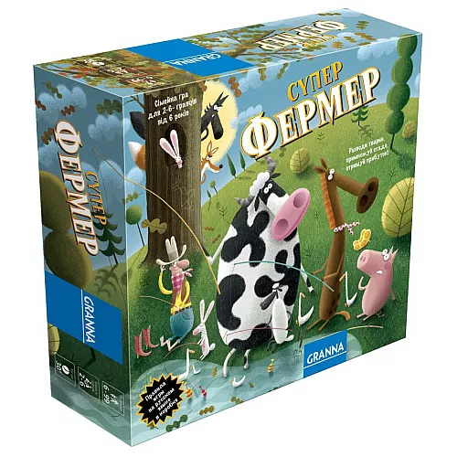 Настольная игра мини Фермер Ранчо (для 2-6 игроков) от Granna Настольная игра мини Фермер Ранчо (для 2-6 игроков) от Granna