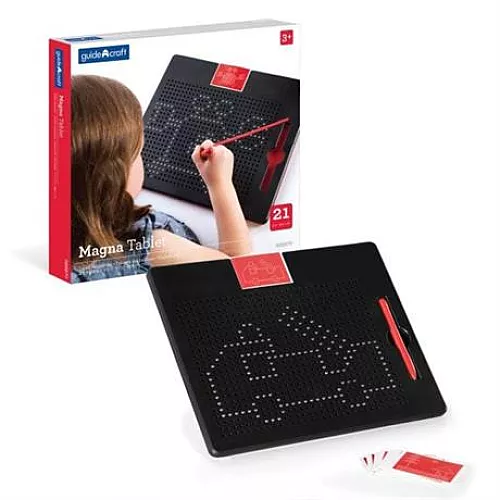 Настольная игра Монтессори Магнитная мозаика (21 деталь) от Guidecraft Настольная игра Монтессори Магнитная мозаика (21 деталь) от Guidecraft