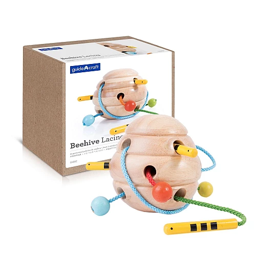 Тактильный набор шнуровка Улей (4 шт) от Guidecraft