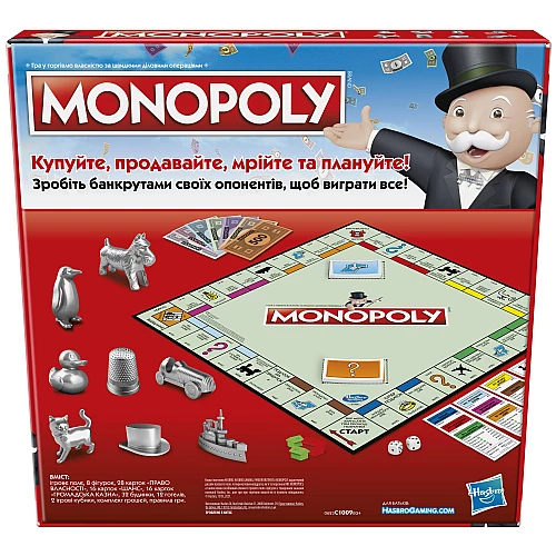 Развивающая настольная игра Монополия от Hasbro Развивающая настольная игра Монополия от Hasbro