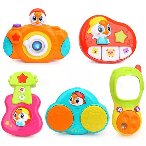 Развивающий набор Подвесные музыкальные игрушки (5 шт) от Huile Toys