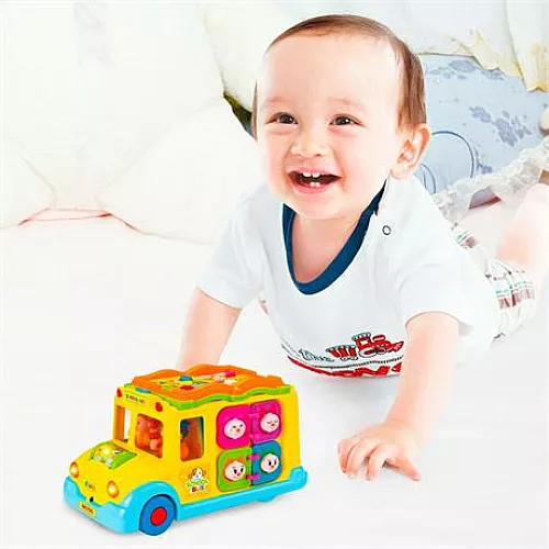 Розвиваюча сенсорна іграшка Автобус від Hola Toys Розвиваюча сенсорна іграшка Автобус від Hola Toys