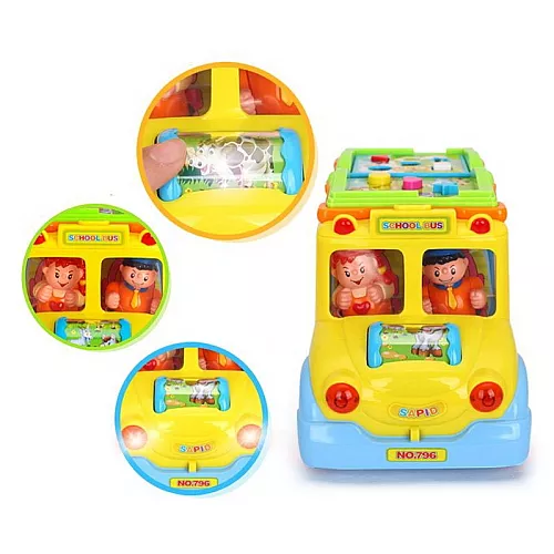 Розвиваюча сенсорна іграшка Автобус від Hola Toys Розвиваюча сенсорна іграшка Автобус від Hola Toys