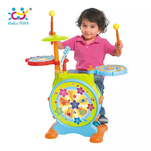 Развивающая музыкальная игрушка Барабанная установка от Hola Toys Развивающая музыкальная игрушка Барабанная установка от Hola Toys