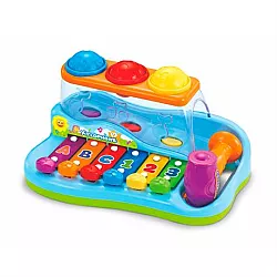 Розвиваюча музична іграшка Ксилофон стукалка з кульками від Hola Toys