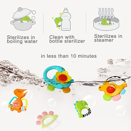 Набір брязкалець Динозаври (5 шт) від Hola Toys