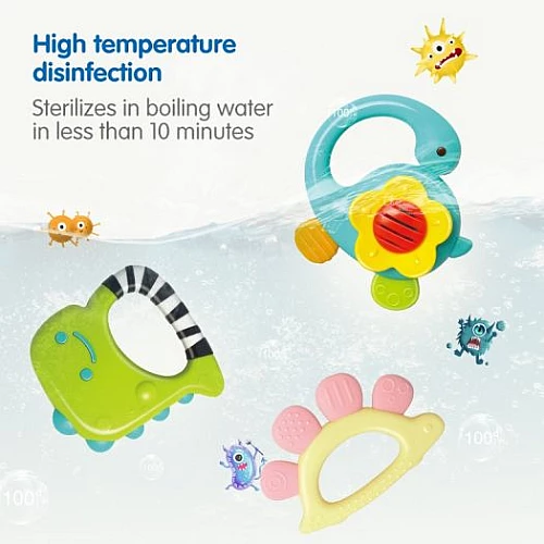 Набір брязкалець Динозаври (5 шт) від Hola Toys