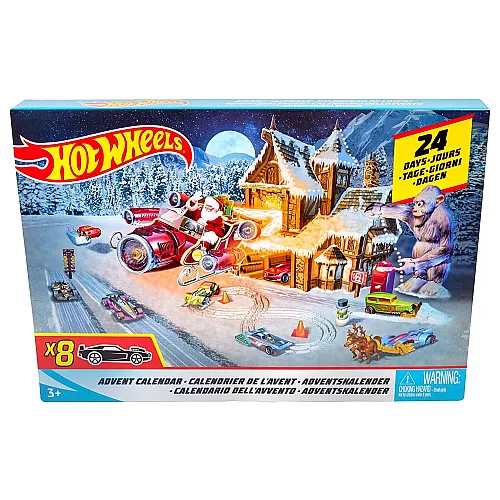 Різдвяний адвент календар Гонки від Hot Wheels Різдвяний адвент календар Гонки від Hot Wheels