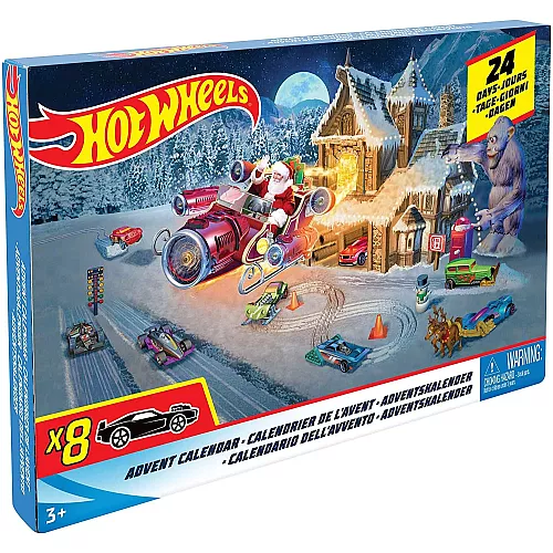 Різдвяний адвент календар Гонки від Hot Wheels Різдвяний адвент календар Гонки від Hot Wheels