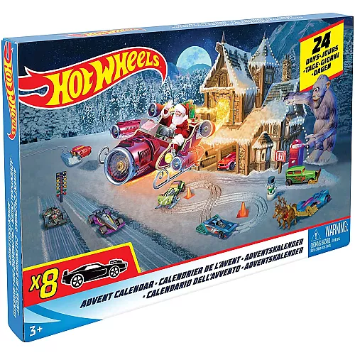 Різдвяний адвент календар Гонки від Hot Wheels Різдвяний адвент календар Гонки від Hot Wheels