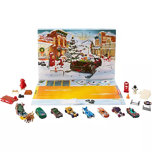 Адвент календарь Машинки Хот Вилс от Hot Wheels (24 фигурки) Адвент календарь Машинки Хот Вилс от Hot Wheels (24 фигурки)