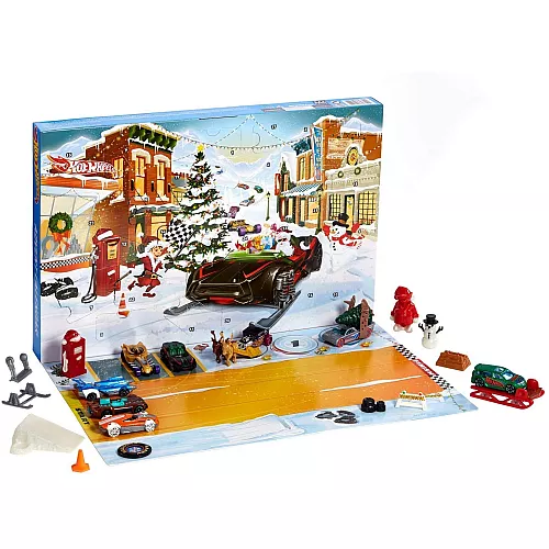 Адвент календарь Машинки Хот Вилс от Hot Wheels (24 фигурки) Адвент календарь Машинки Хот Вилс от Hot Wheels (24 фигурки)