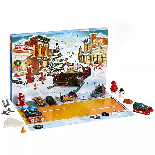 Адвент календарь Машинки Хот Вилс от Hot Wheels (24 фигурки) Адвент календарь Машинки Хот Вилс от Hot Wheels (24 фигурки)