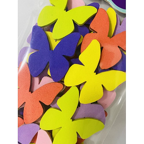 Набор для творчества мягкие наклейки Бабочки