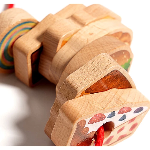 Розвиваюча шнуровка Гусениця від Obetty