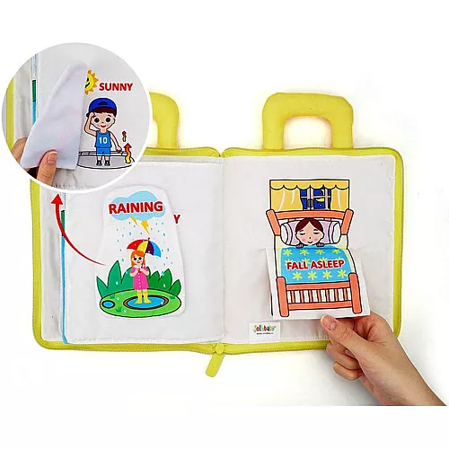 Развивающая мягкая книга Противоположности (10 тем) от Jollybaby Развивающая мягкая книга Противоположности (10 тем) от Jollybaby