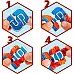 Развивающий набор Роботы цифры (10 шт) от JOYIN