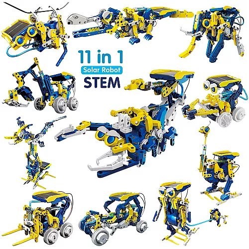 Розвиваючий STEM конструктор Роботи на сонячній батареї (11 в 1) від Joyin