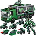 Развивающий STEM конструктор Военный грузовик с машинками (6 шт) от JOYIN