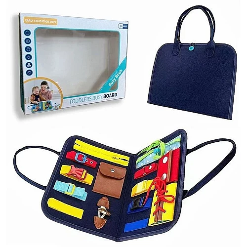 Розвиваючий Монтессорі бізіборд Блискавка, шнурівка, замки від Obetty