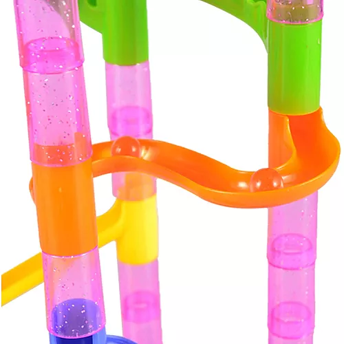 Развивающий STEM конструктор прозрачный лабиринт с шариками (196 деталей) от JOYIN