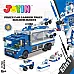Розвиваючий STEM конструктор Поліцейська вантажівка з машинками (6 шт) від JOYIN