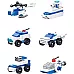 Розвиваючий STEM конструктор Поліцейська вантажівка з машинками (6 шт) від JOYIN