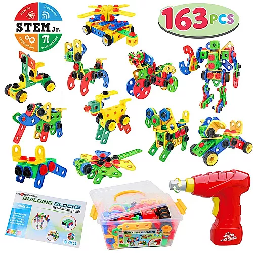Строительный STEM набор конструктор (163 шт) от Joyin Строительный STEM набор конструктор (163 шт) от Joyin