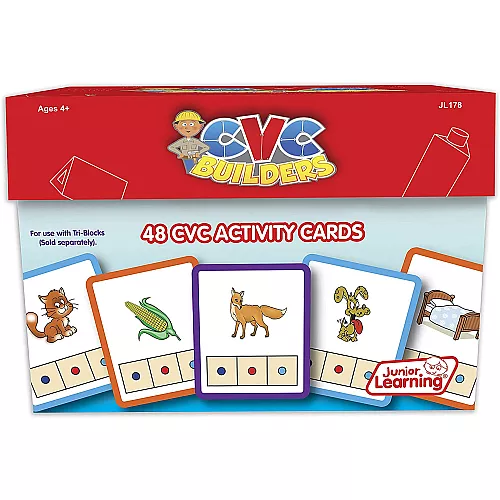 Обучающий набор CVC слова (48 карточек) от Junior Learning Обучающий набор CVC слова (48 карточек) от Junior Learning