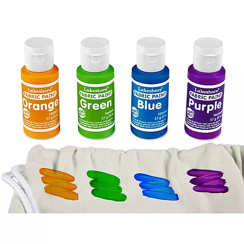 Набор для творчества Краски для ткани (4 цвета) от Lakeshore