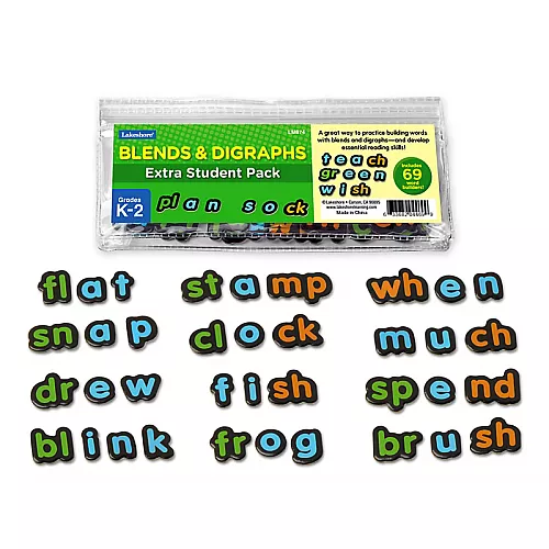 Обучающая игра конструктор слов Blends & Digraphs (69 элементов) от Lakeshore Обучающая игра конструктор слов Blends & Digraphs (69 элементов) от Lakeshore