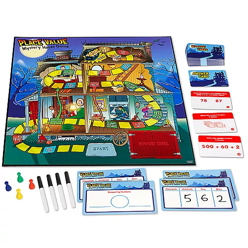Настольная игра Математика Мистичный дом (для 2-4 игроков) от Lakeshore Настольная игра Математика Мистичный дом (для 2-4 игроков) от Lakeshore