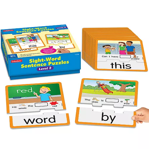 Навчальний набір пазлів Склади речення, рівень 2 (20 шт) від Lakeshore