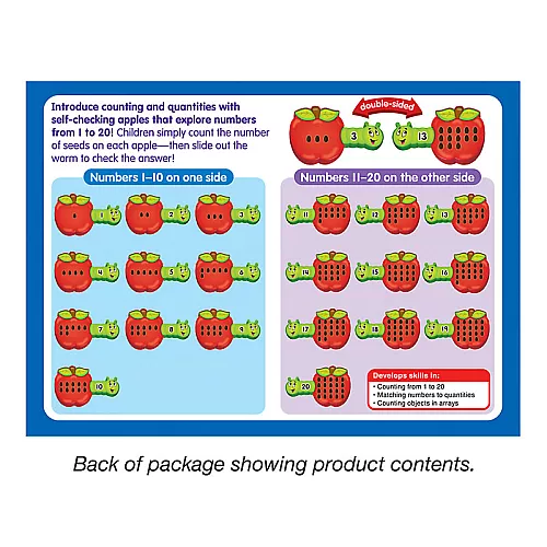 Набор для счета Яблоки и червячки (10 шт) от Lakeshore