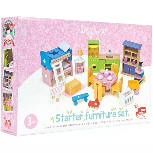 Развивающий набор игрушечной мебели для домика от Le Toy Van Развивающий набор игрушечной мебели для домика от Le Toy Van