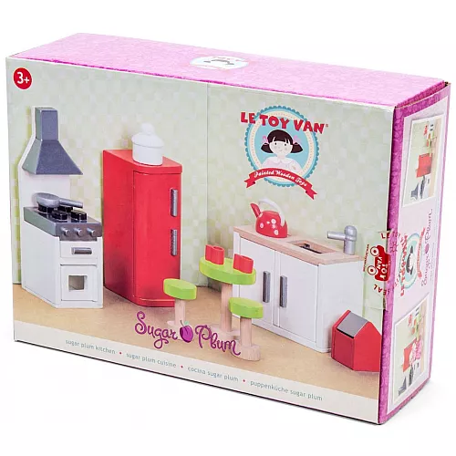 Развивающий набор игрушечной мебели кухня Сахарная слива от Le Toy Van Развивающий набор игрушечной мебели кухня Сахарная слива от Le Toy Van