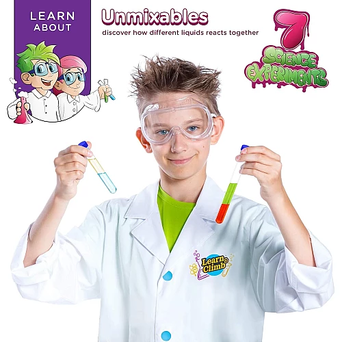 Науковий набір STEM Хімічна лабораторія (8 експериментів) від Learn & Climb Науковий набір STEM Хімічна лабораторія (8 експериментів) від Learn & Climb
