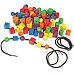 Развивающий набор Разноцветная шнуровка (108 шт) от Learning Resources