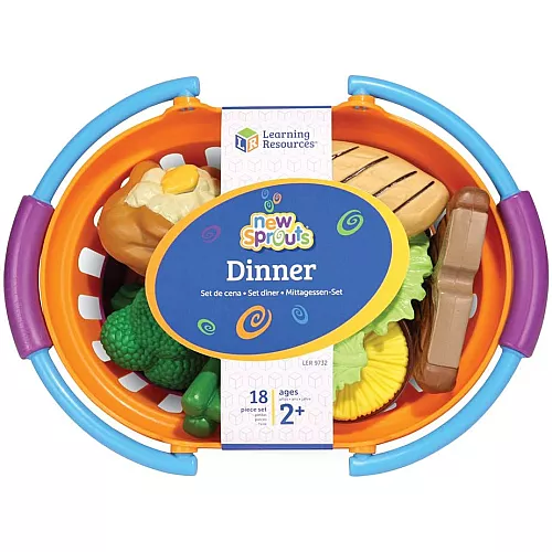 Набір для рахунку і сортування Продуктовий кошик (18 предмета) від Learning Resources Набір для рахунку і сортування Продуктовий кошик (18 предмета) від Learning Resources