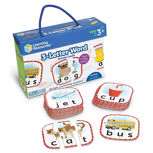 Развивающий набор пазл Слова из 3х букв (20 карт) от Learning Resources