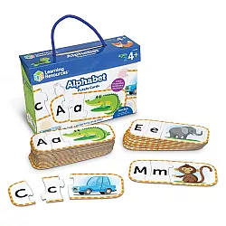 Развивающий набор Алфавит пазл (26 карт) от Learning Resources