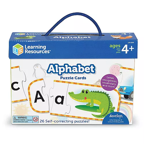 Розвиваючий набір Алфавіт пазл (26 карт) від Learning Resources
