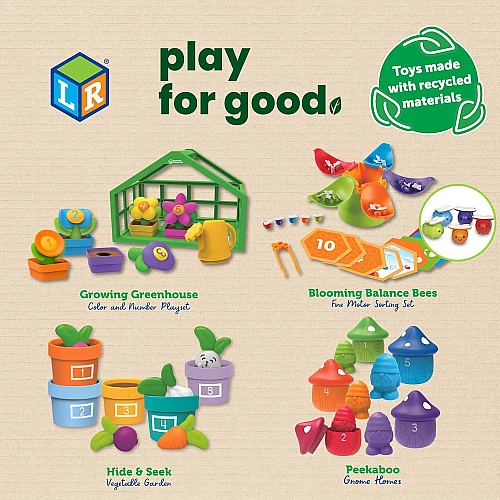 Набір для сортування Будиночки з гномами (18 предметів) від Learning Resources
