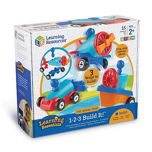 Конструктор Автомобіль, човен, літак (15 деталей) від Learning Resources Конструктор Автомобіль, човен, літак (15 деталей) від Learning Resources