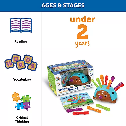 Развивающая игрушка Ежик Спайк. Первые слова (15 элементов) от Learning Resources Развивающая игрушка Ежик Спайк. Первые слова (15 элементов) от Learning Resources