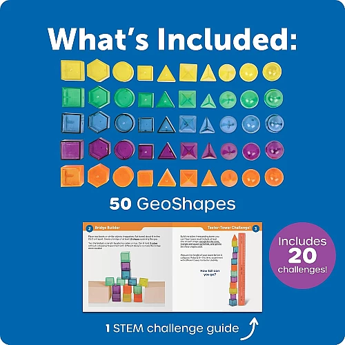 Обучающий набор Геометрические фигуры (51 предмет) от Learning Resources