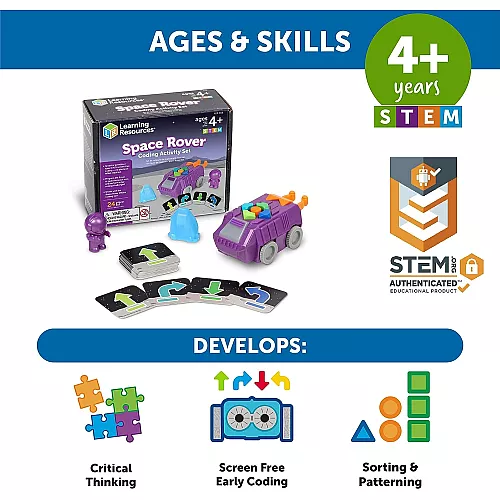 Науковий STEM-набір програмування Космічний всюдихід (23 елементи) від Learning Resources Науковий STEM-набір програмування Космічний всюдихід (23 елементи) від Learning Resources
