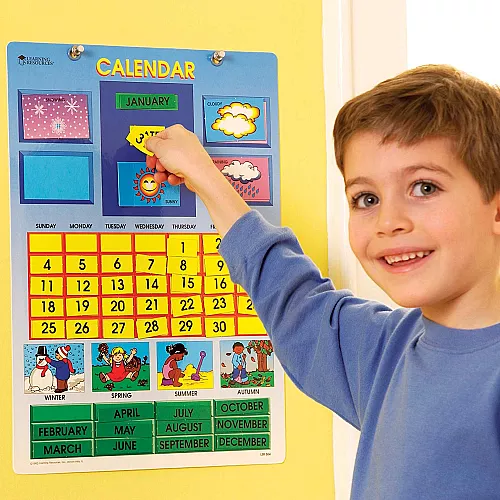 Розвиваючий магнітний календар (51 елемент) від Learning Resources