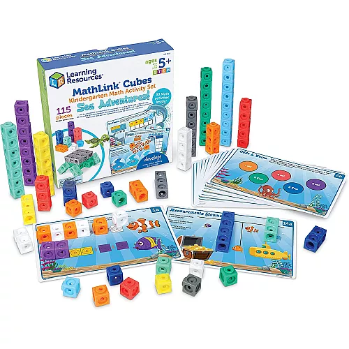 Набор для занятий математикой MathLink Cubes (115 элементов) от Learning Resources Набор для занятий математикой MathLink Cubes (115 элементов) от Learning Resources